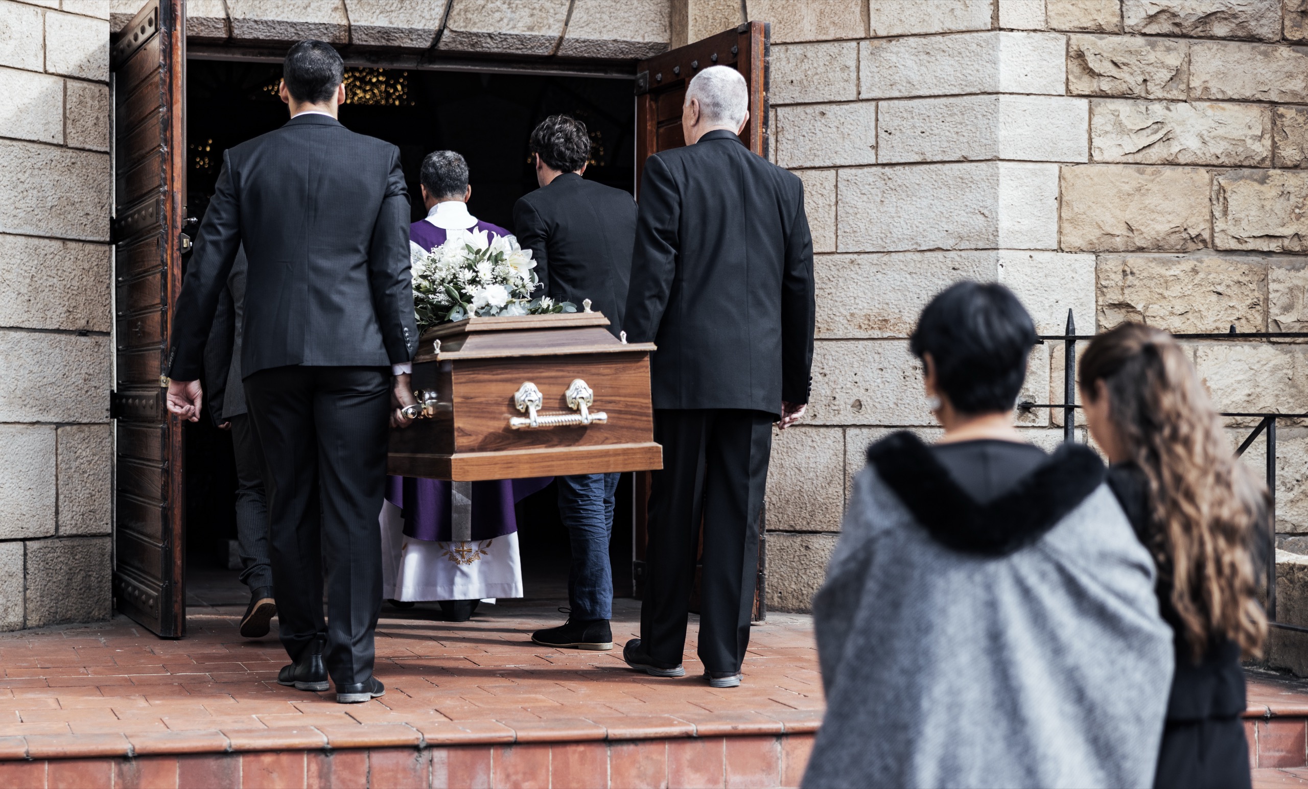 Burial in a grave or tomb