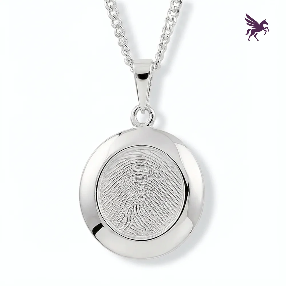 Fingerprint pendant - Circle