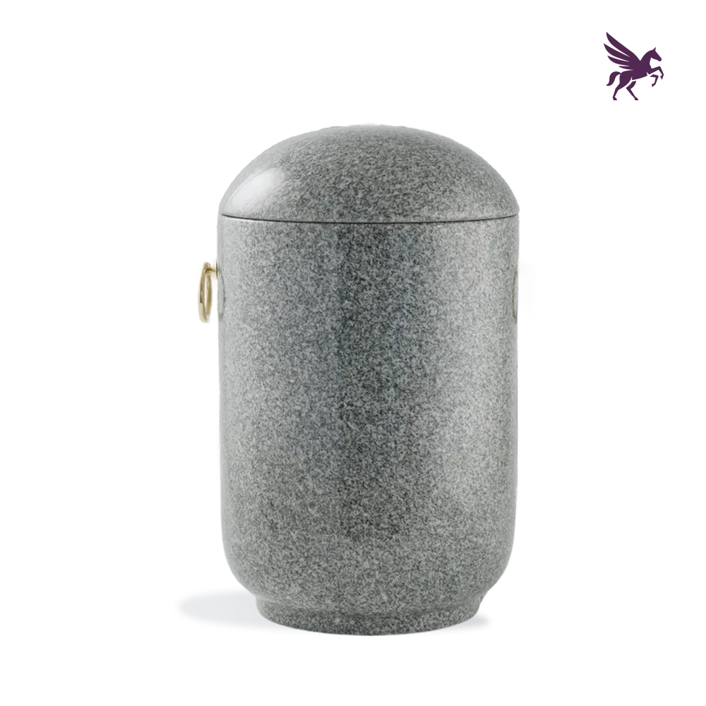 Stone urn - polished granite