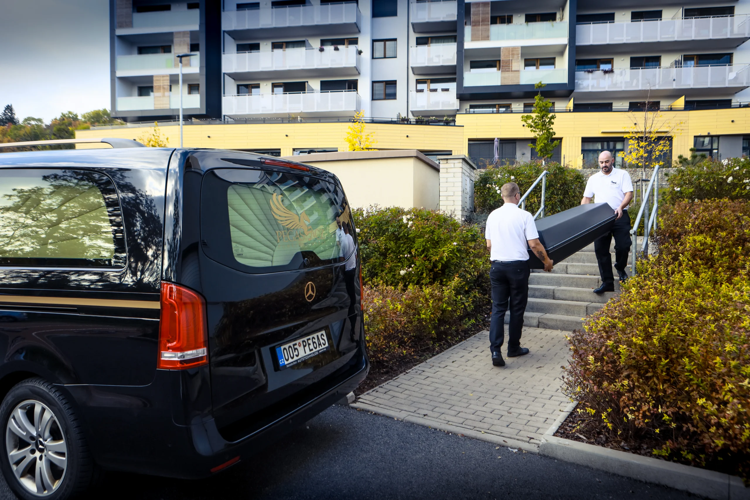 How is the transportation of the deceased carried out?
